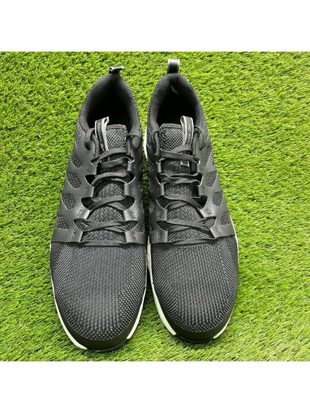Reebok Fusion Flexweave Mens Size 15 Black White Composite Toe Safety Work Shoes
